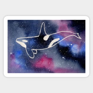 Orca Galaxy Sticker